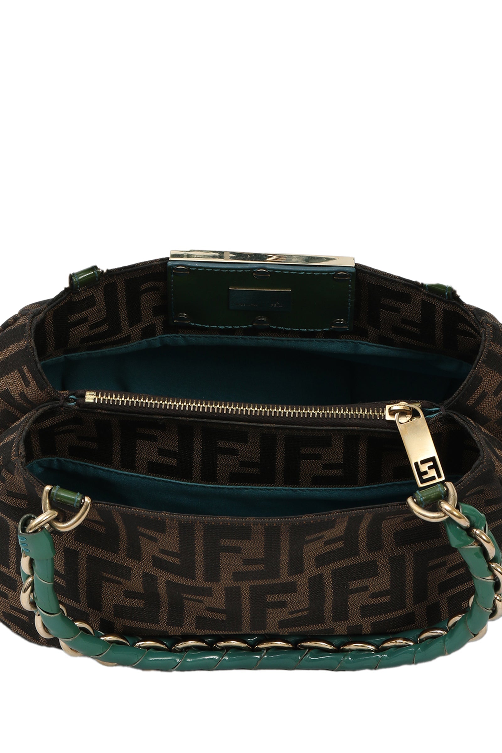 Fendi Tobacco Zucca Mia Shoulder Bag 