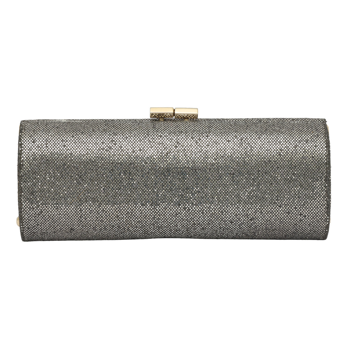 JIMMY CHOO METALLIC SILVER CLUTCH