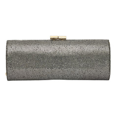 JIMMY CHOO METALLIC SILVER CLUTCH