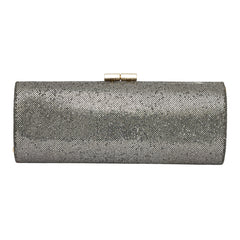JIMMY CHOO METALLIC SILVER CLUTCH