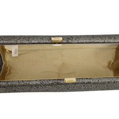 JIMMY CHOO METALLIC SILVER CLUTCH