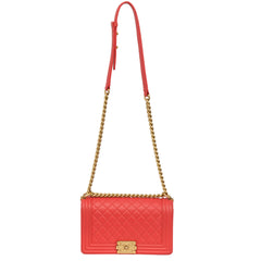 CHANEL REDMEDIUM CC PUSH-LOCK BOY FLAP BAG