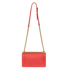 CHANEL REDMEDIUM CC PUSH-LOCK BOY FLAP BAG