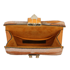 VALENTINO GARAVANI MUSTARD CRYSTAL EMBELLISHED