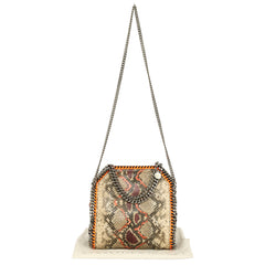STELLA MCCARTNEY FALABELLA PYTHON PRINT SHOULDER BAG