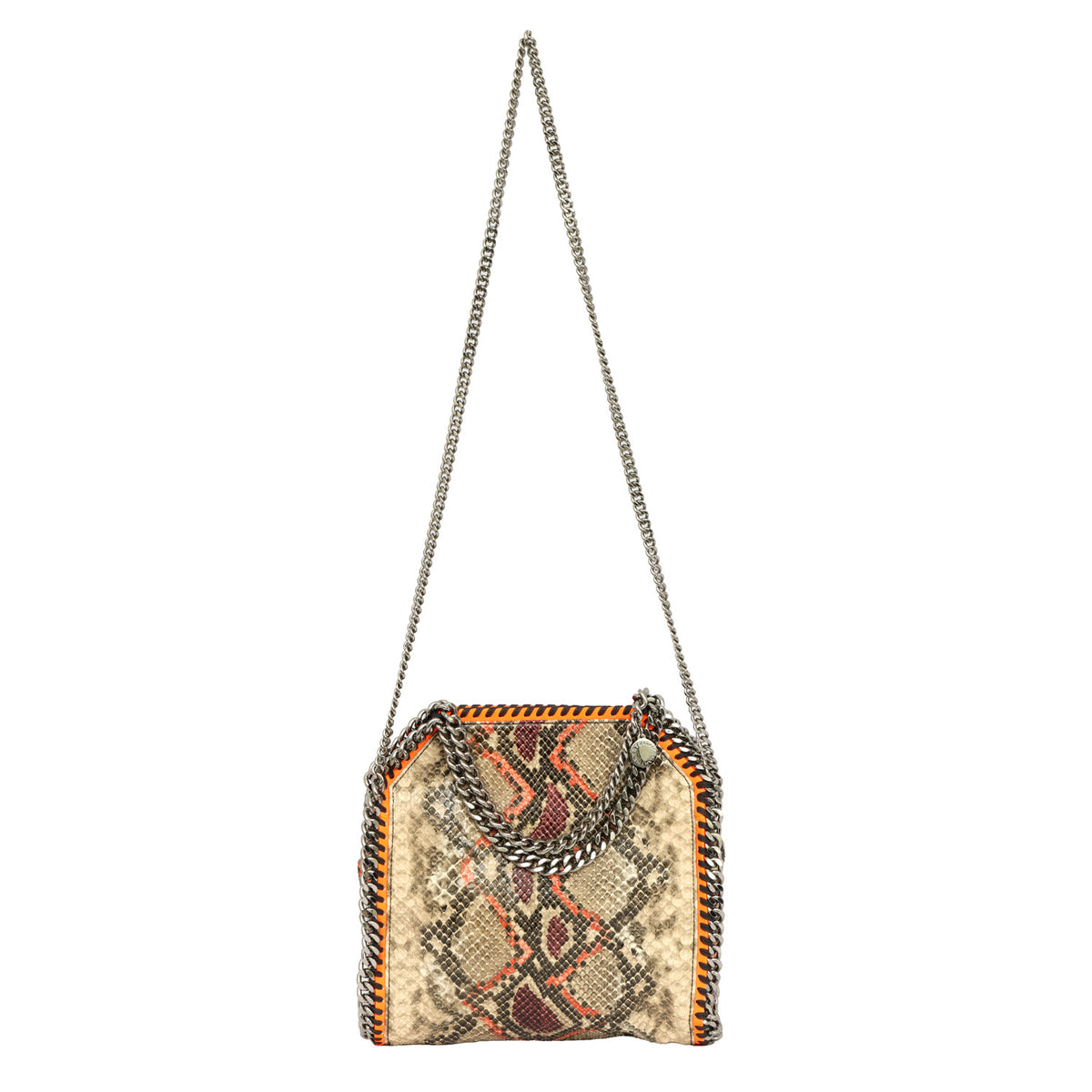 STELLA MCCARTNEY FALABELLA PYTHON PRINT SHOULDER BAG