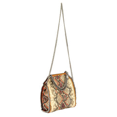 STELLA MCCARTNEY FALABELLA PYTHON PRINT SHOULDER BAG
