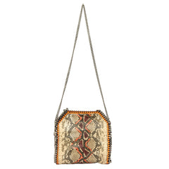 STELLA MCCARTNEY FALABELLA PYTHON PRINT SHOULDER BAG
