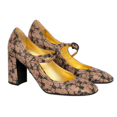 BOTTEGA VENETA EU 40PATTERNED MARY JANE HEELS