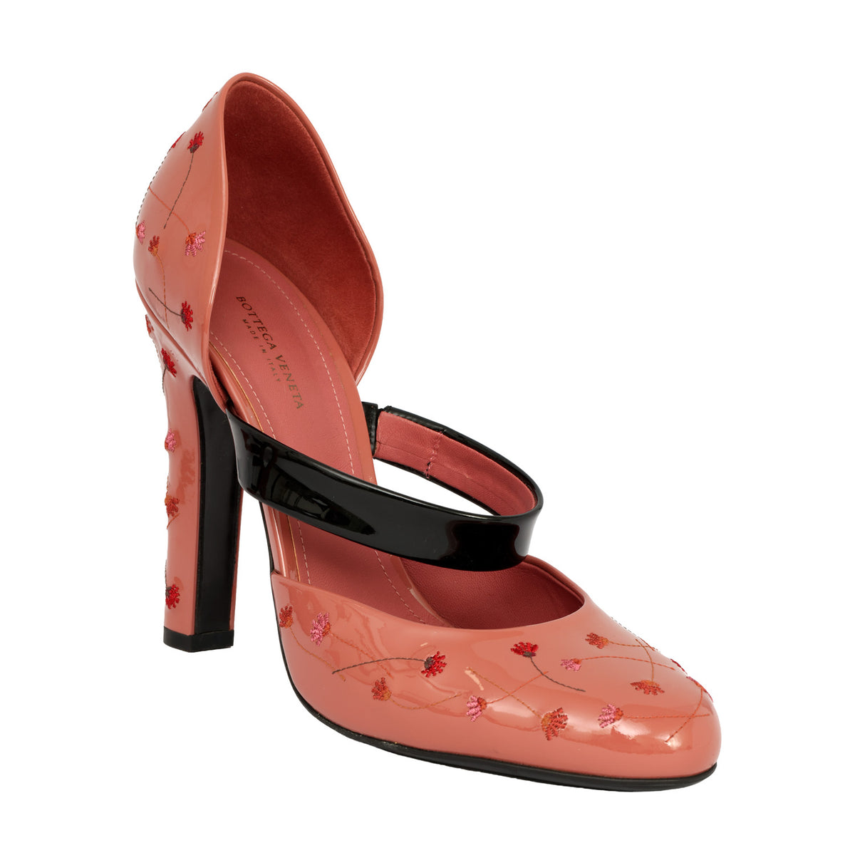 BOTTEGA VENETA EU 40 FLORAL PRINT MARY JANE HEELS