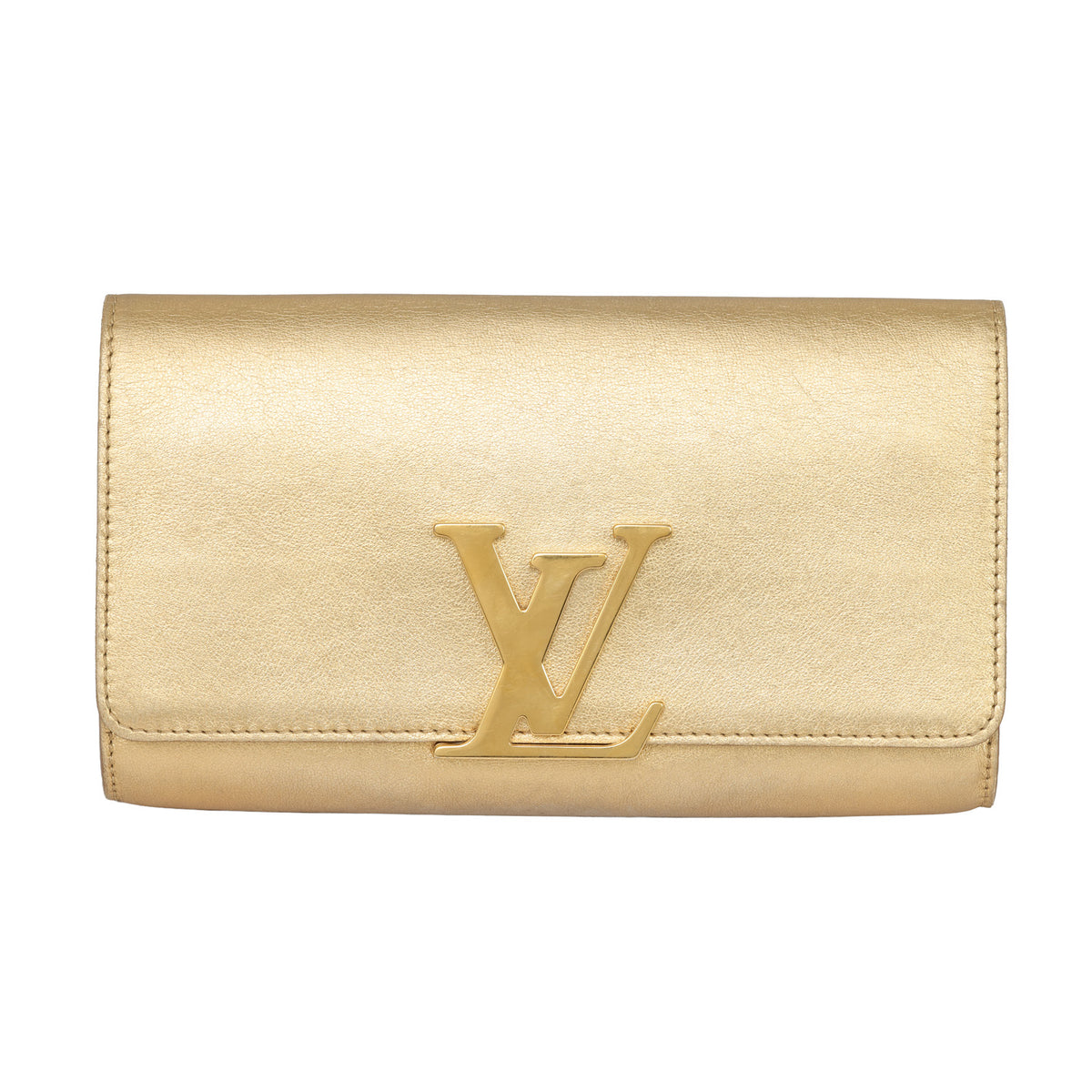 LOUIS VUITTON LOUISE CALFSKIN LEATHER CLUTCH