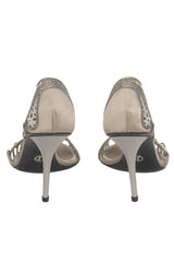 Giorgio Armani Crystal EU 39 Embellished Sandals 