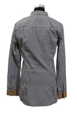 Givenchy Size M Black & White Check Collar Shirt 