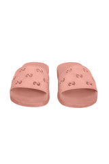 Gucci EU 35 Pink Rubber Gg Cut Slider 