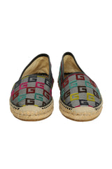 Gucci EU 37 Lurex Square G Espadrilles 