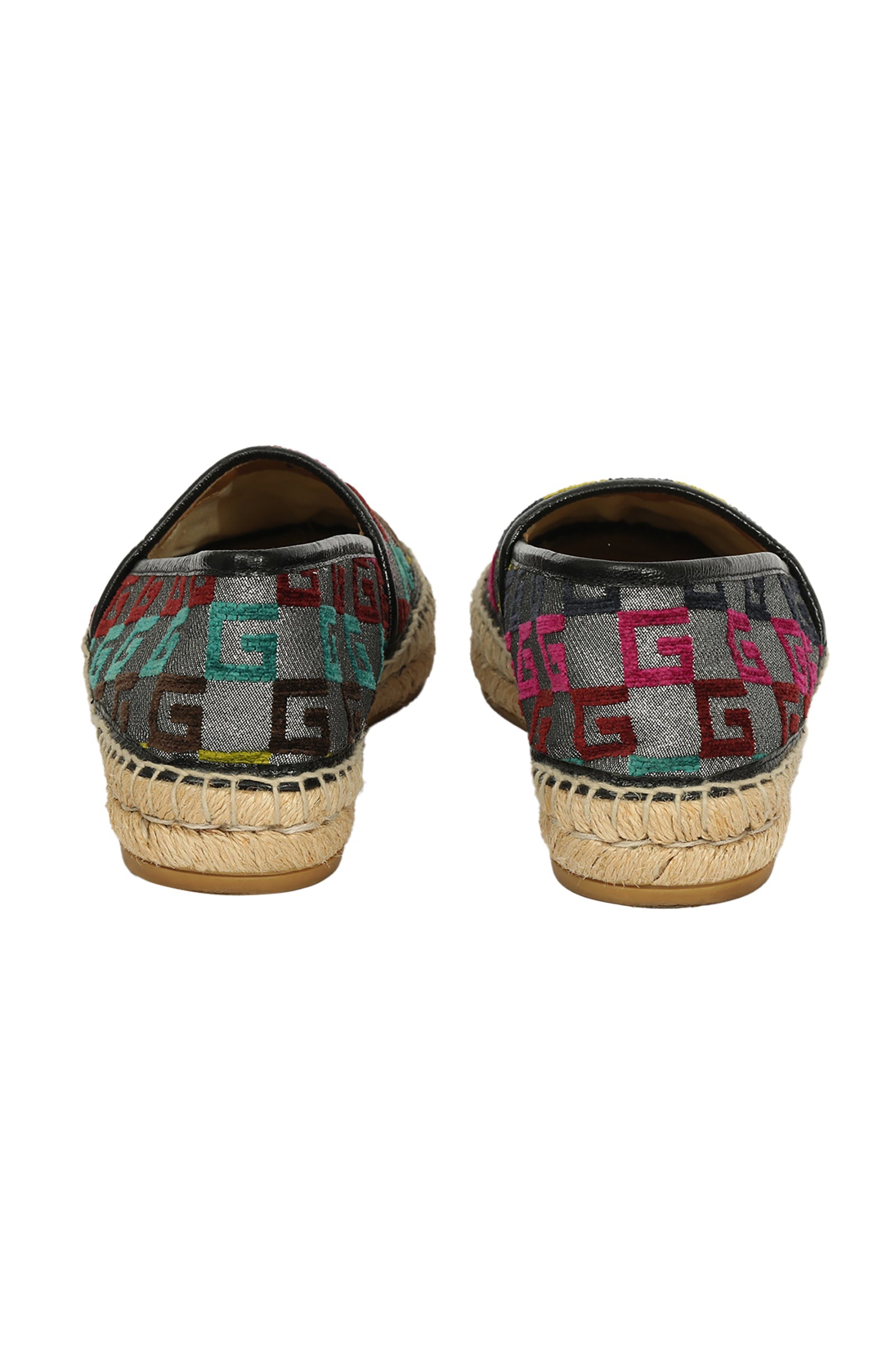 Gucci EU 37 Lurex Square G Espadrilles 