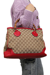Gucci Gg Canvas Diana Handbag 