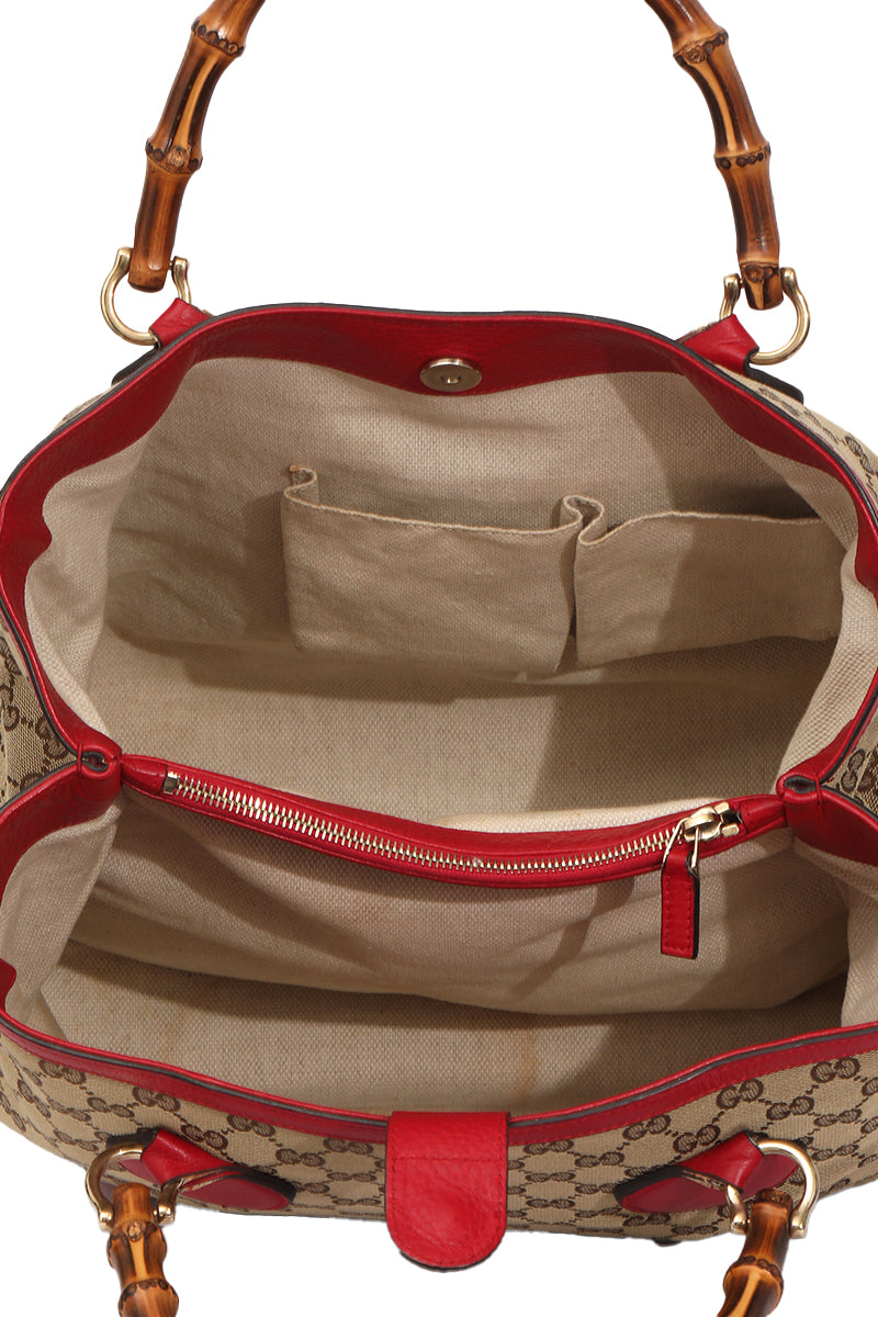 Gucci Gg Canvas Diana Handbag 