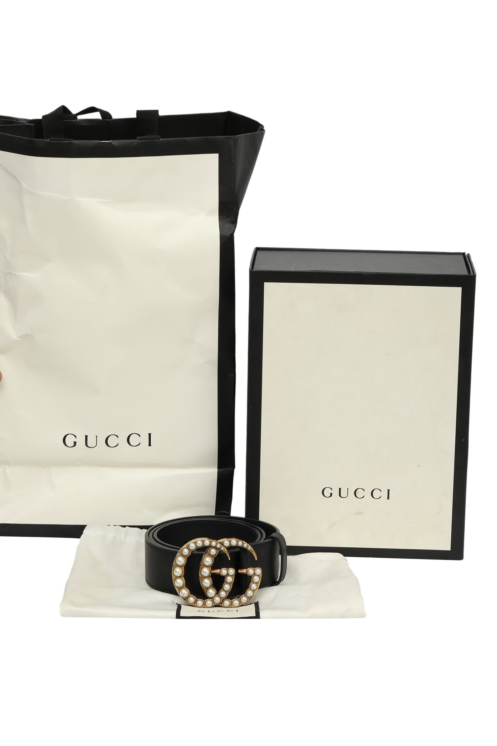 Gucci Gg 80 Cm I 32 Inches Interlocking Web Buckle Belt Rt180-10 