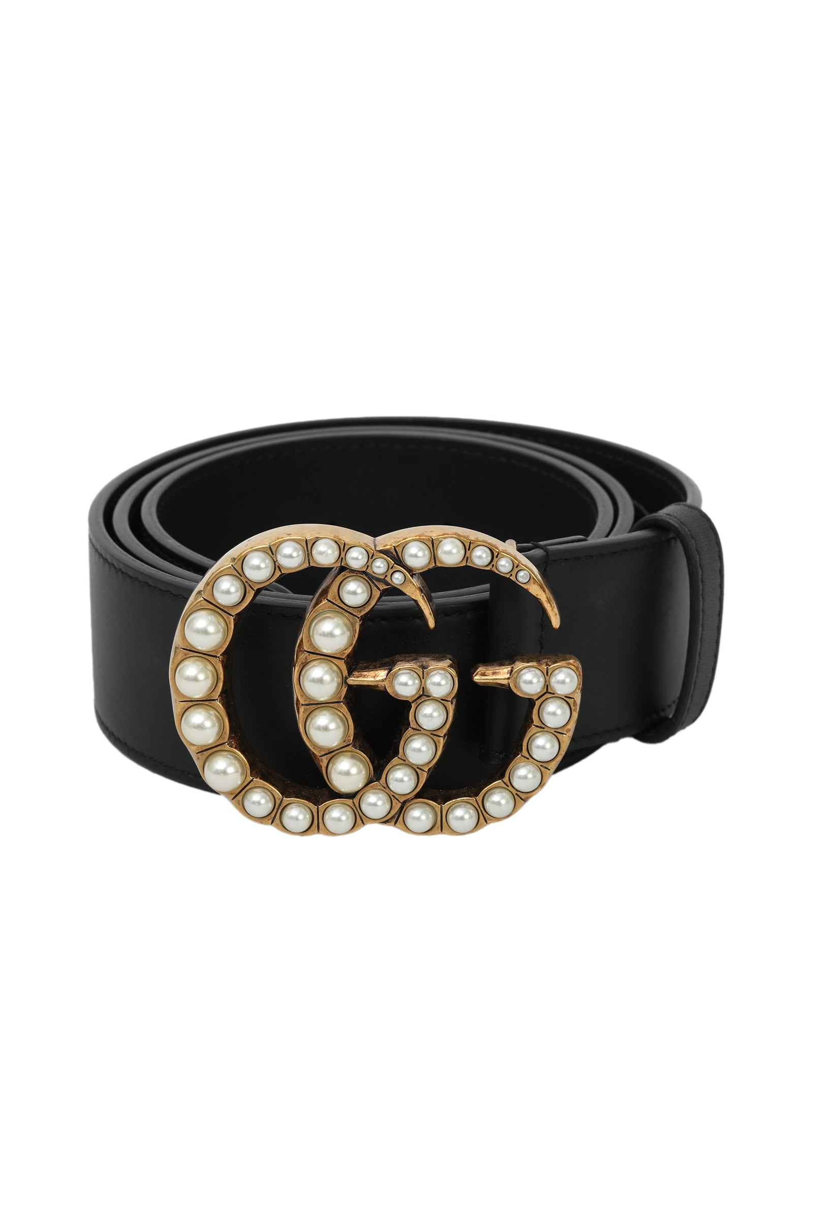 Gucci Gg 95Cm I 38 Inches Interlocking Web Buckle Belt 