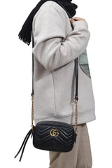 Gucci Gg Marmont Matelasse Mini Shoulder Bag 