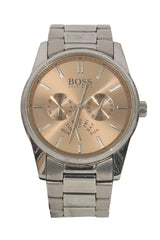 Hugo Boss Silver Tone Heritage Multi Function 42 Mm Watch 