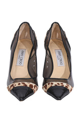 Jimmy Choo Pony Hair Binnis Pointed Toe Pumps 