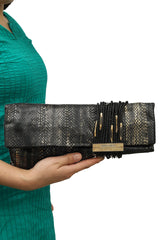 Jimmy Choo Chandra Elaphe Clutch 
