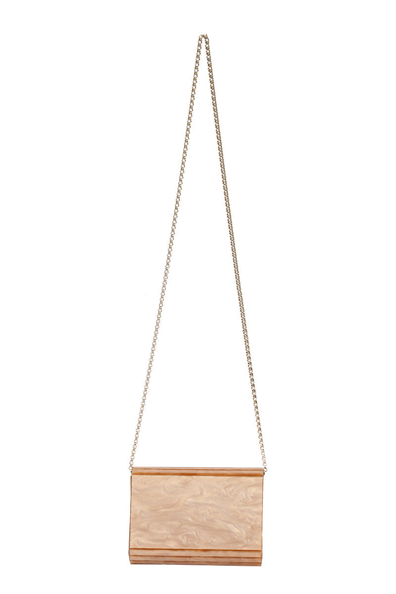 Jimmy Choo Golden Acrylic Candy Clutch 