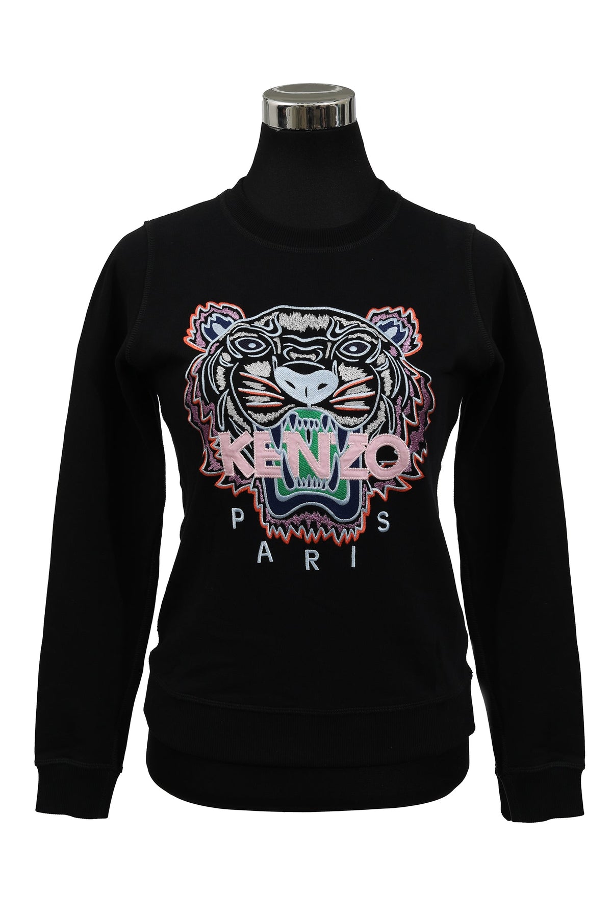 Kenzo Size Xs Tiger Embroidered Sweatshirt 