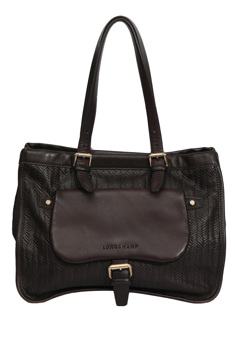 Long Champ Balzane Leather Bag 