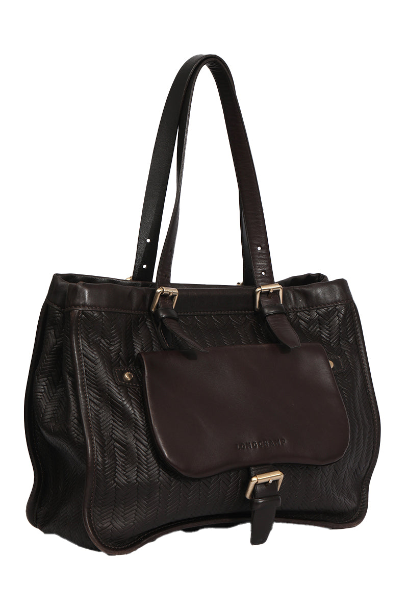 Long Champ Balzane Leather Bag 