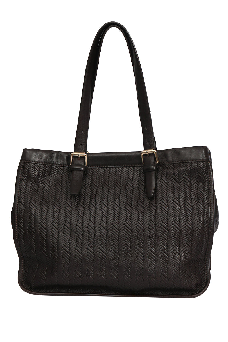 Long Champ Balzane Leather Bag 