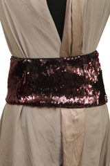 Louis Vuitton 28 Inches/70 Cms Violet Sequin Waist Belt