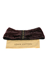 Louis Vuitton 28 Inches/70 Cms Violet Sequin Waist Belt
