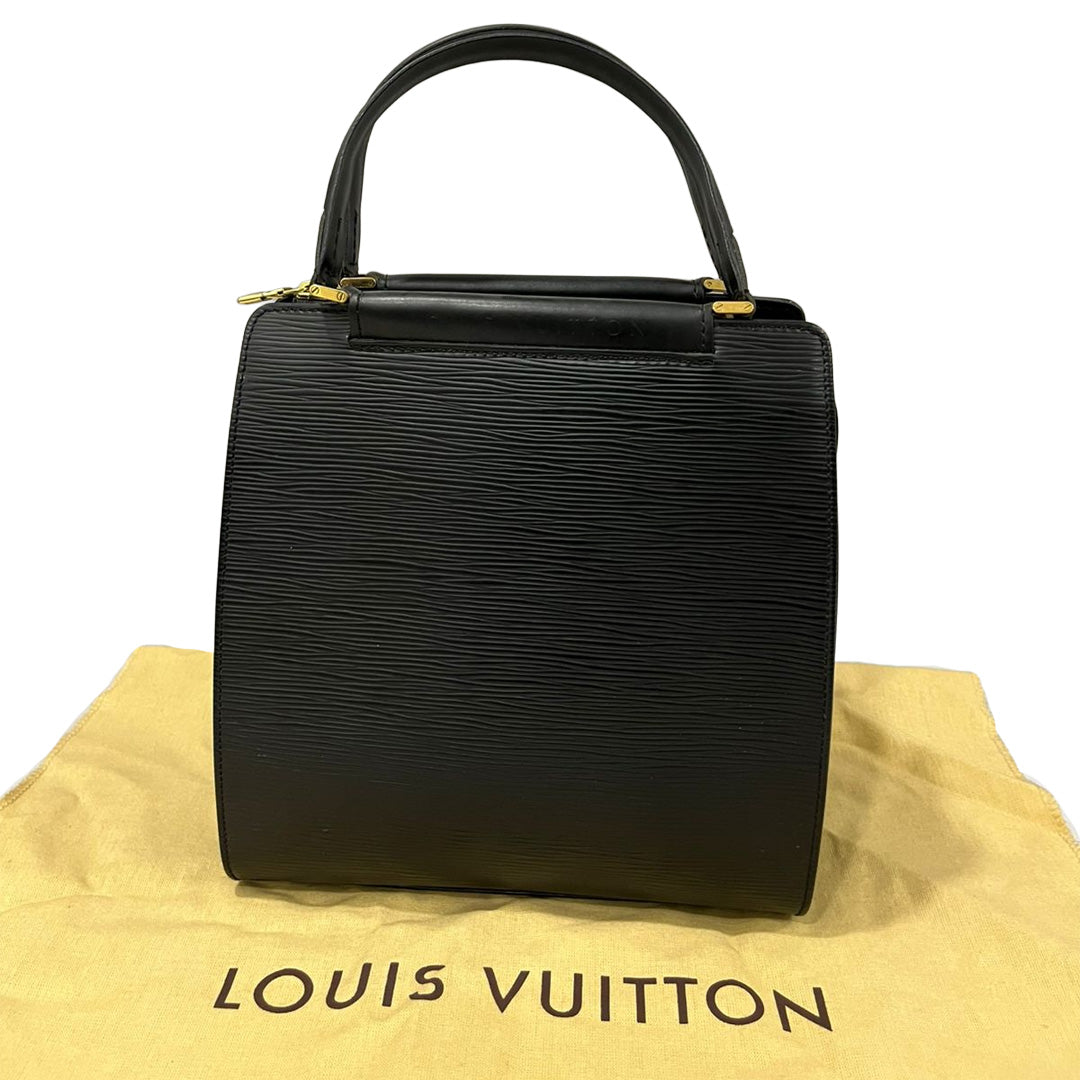 Louis Vuitton Black Epi Leather Madeleine Tote Bag 