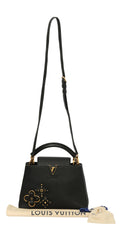 Louis Vuitton Black Taurillon Leather Mechanical Flower Capucines Bb Bag 