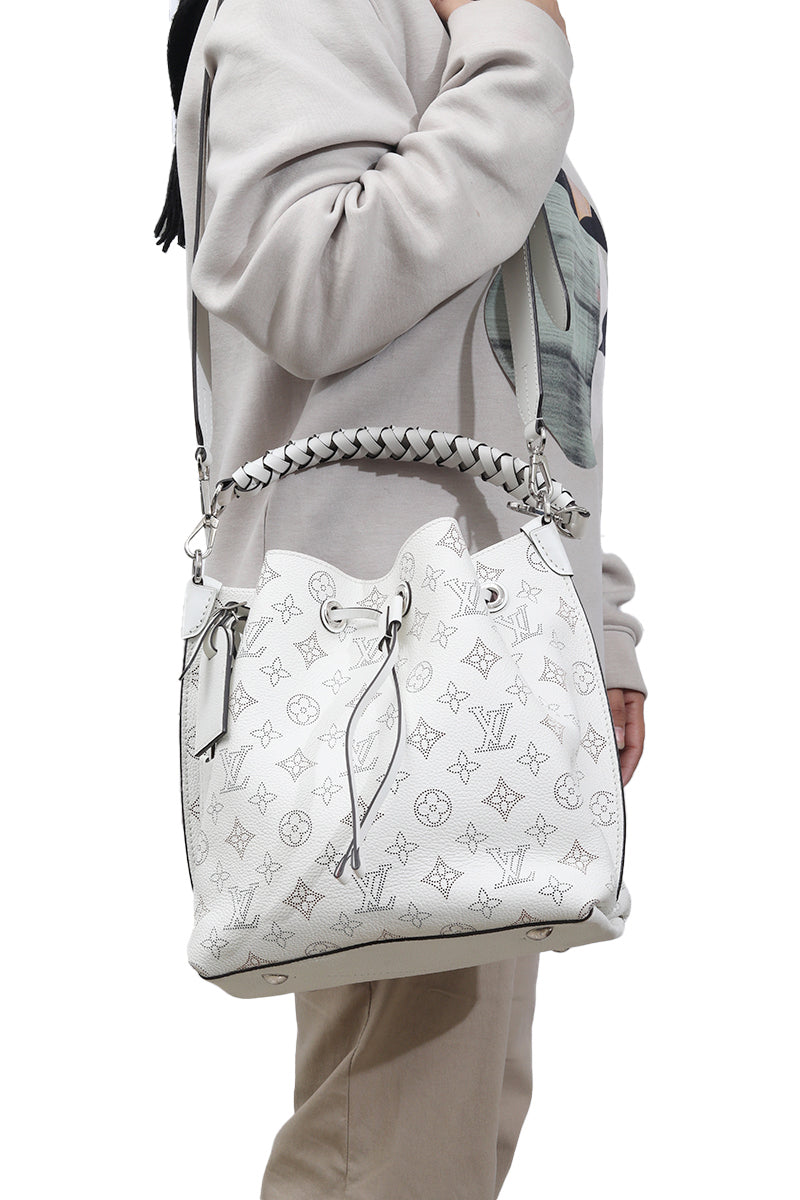 Louis Vuitton Muria Mahina Leather Bucket Bag 