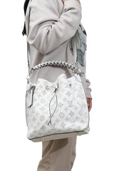 Louis Vuitton Muria Mahina Leather Bucket Bag 