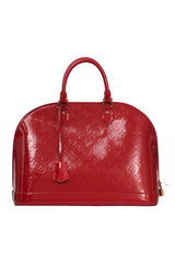 Louis Vuitton Red Monogram Vernis Alma Gm Bag 