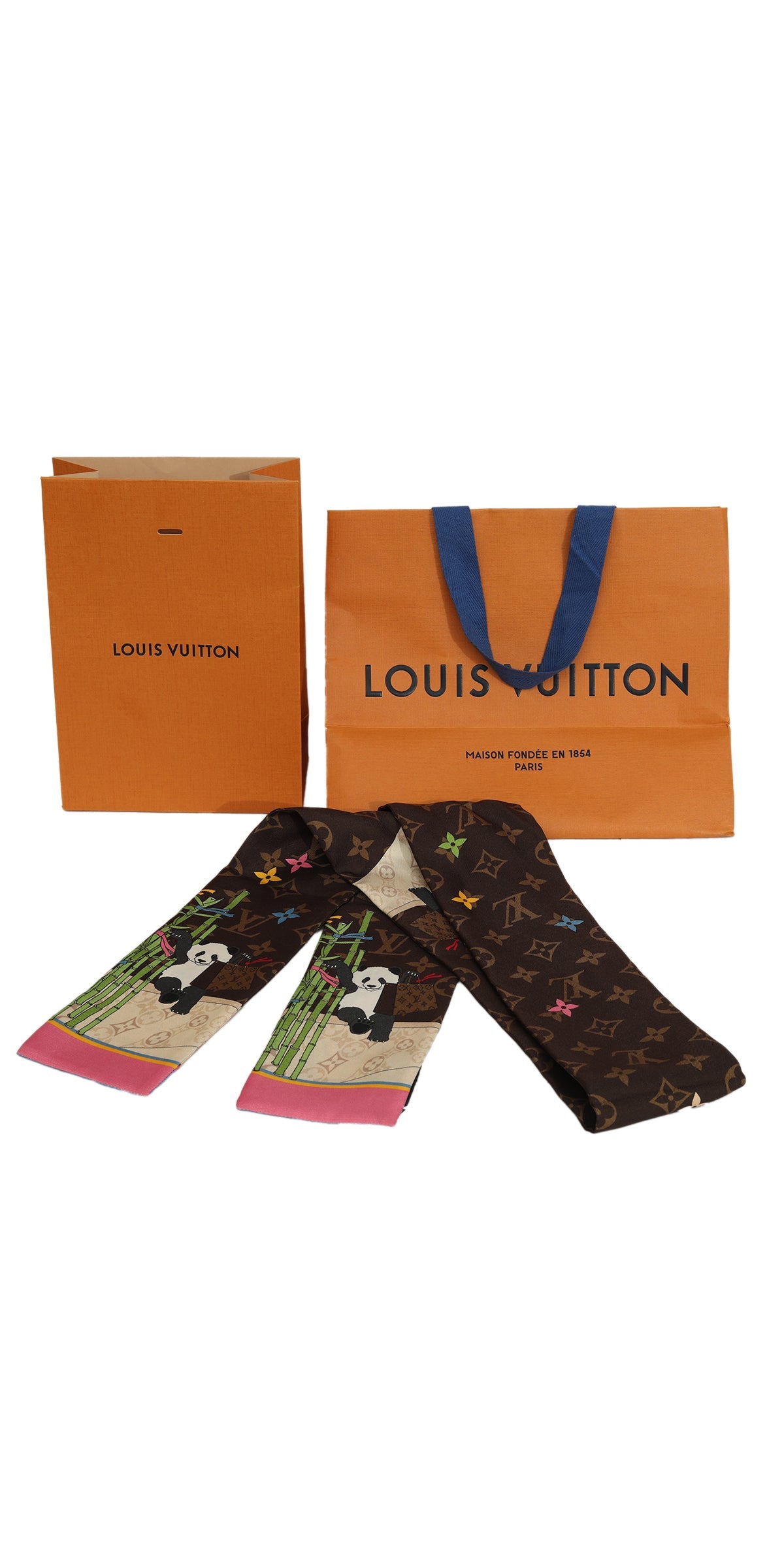 Louis Vuitton Xmas 2021 Panda Silk Bandeau 