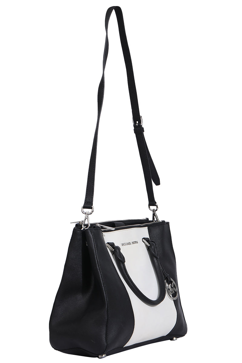 Michael Kors Saffino Leather Sutton Satchel Bag 