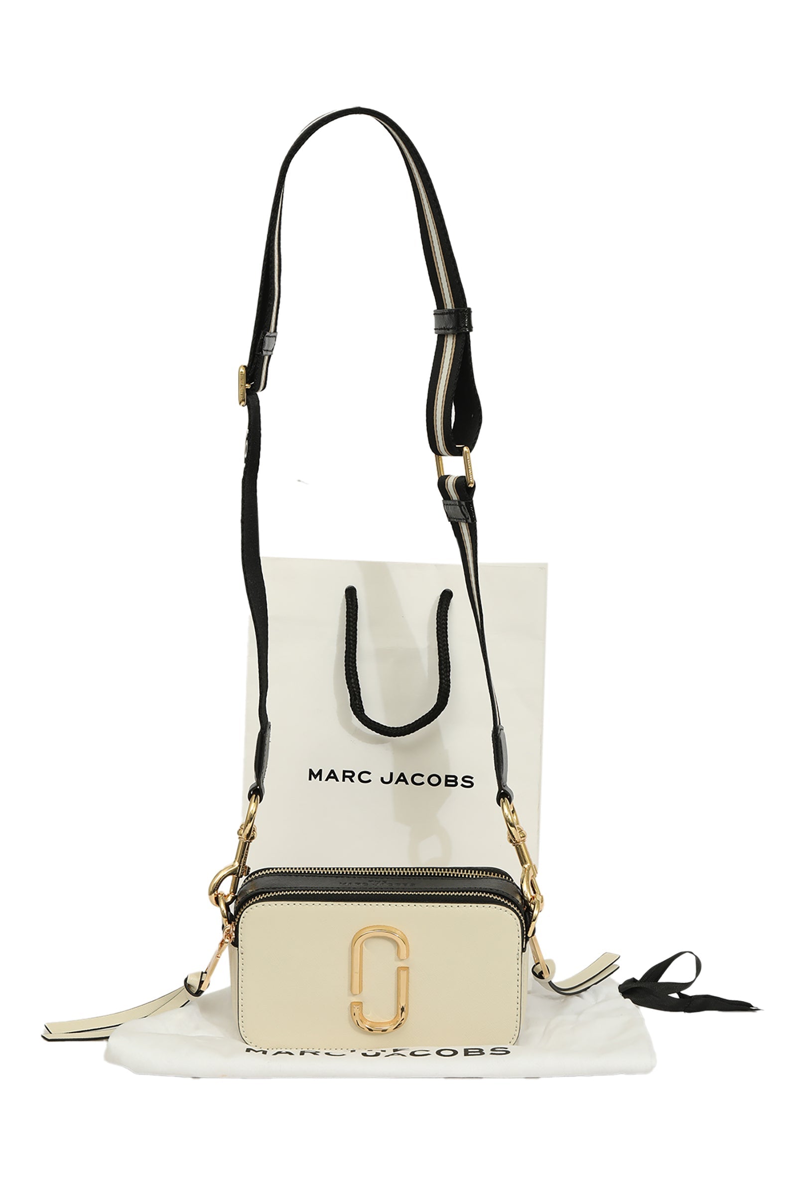 Marc Jacobs White Snapshot Sling Bag 