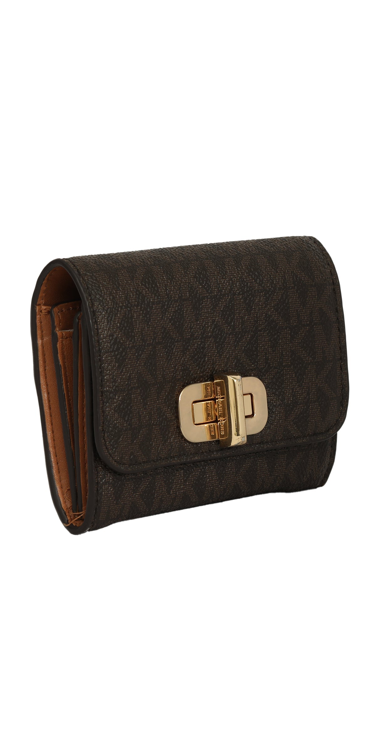 Michael Kors Brown Monogram Fulton Wallet 