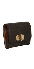 Michael Kors Brown Monogram Fulton Wallet 