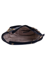 Michael Kors Jet Set Saffiano Leather Blue Travel Shoulder Bag 