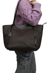 Michael Kors Monogram Brown Tote Bag 
