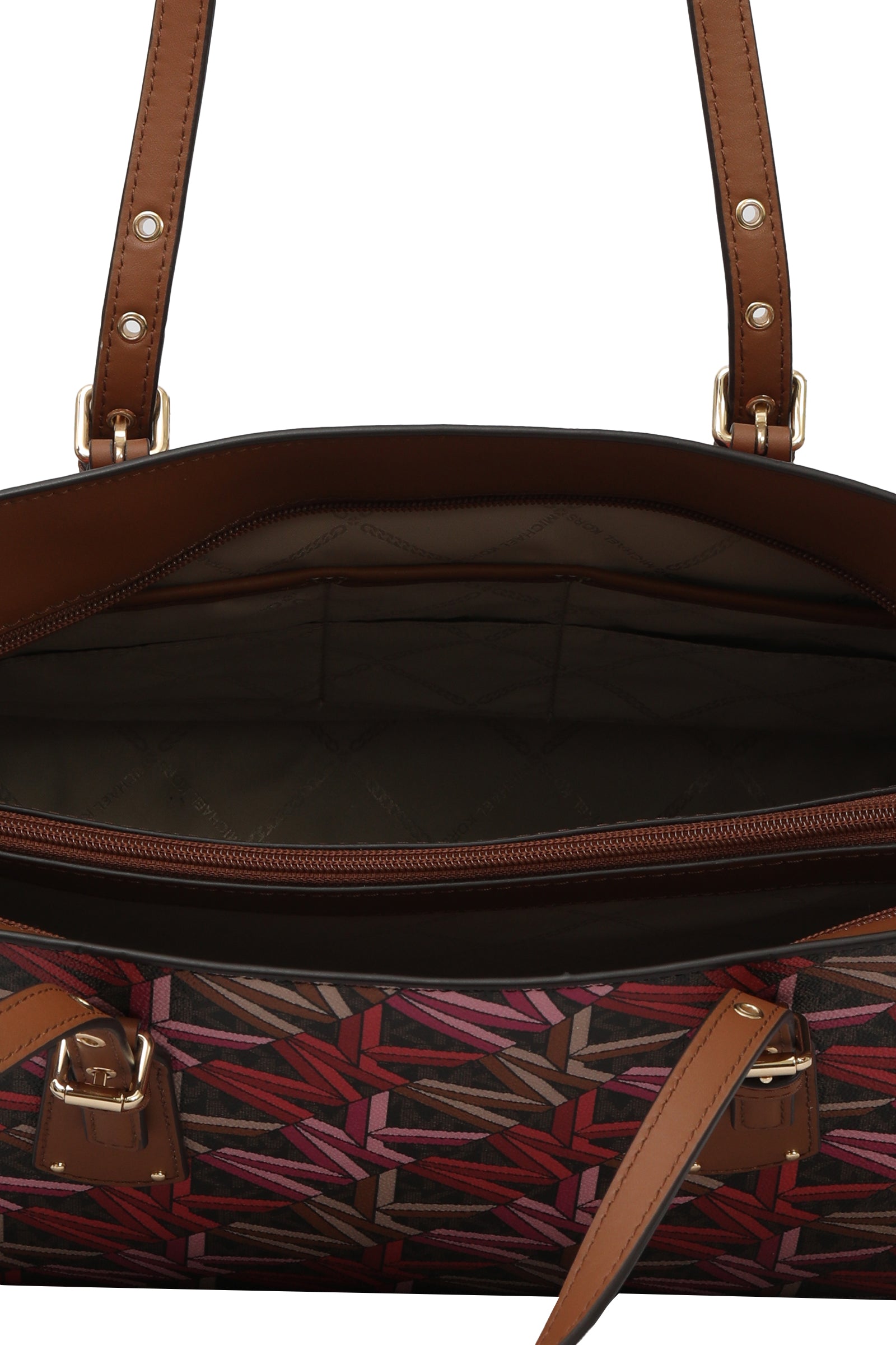 Michael Kors Multi Color Monogram Tote Bag 