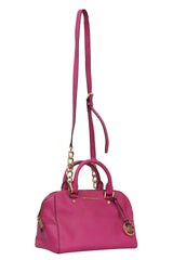 Michael Kors Pink Leather Cindy Dome Bag 