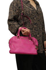 Michael Kors Pink Leather Cindy Dome Bag 